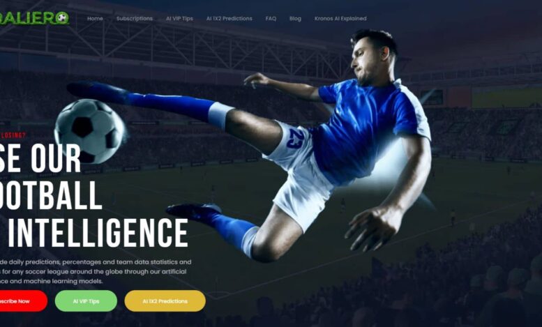 Captură din site-ul Goaliero, proiect din portofoliul SEO Club