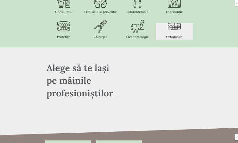 Captură din site-ul Doctor Talmaciu, proiect din portofoliul SEO Club