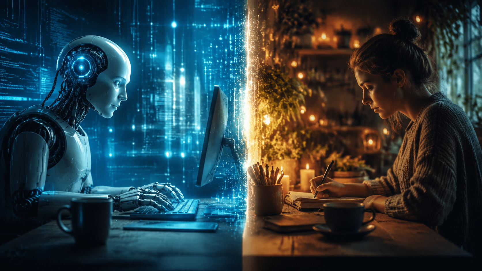 Contrast intre continut generat de AI si continut uman scris de expert