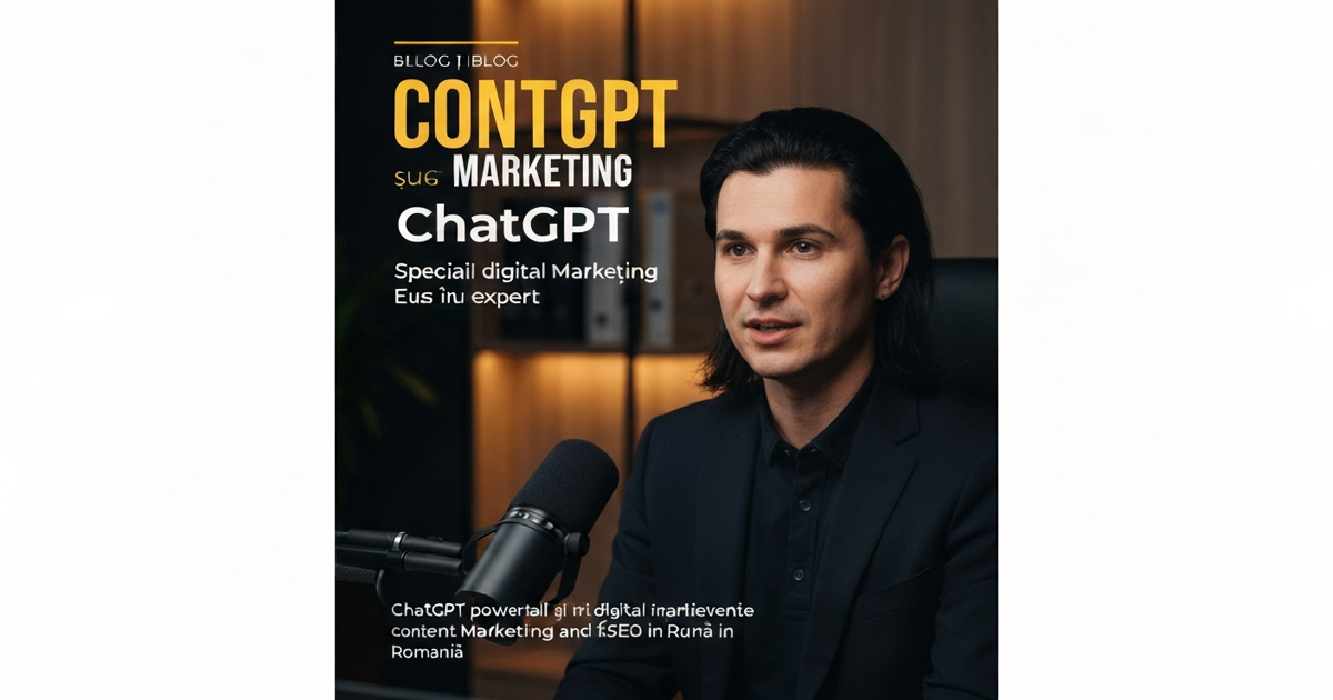 ChatGPT content marketing avantaje limite riscuri SEO specialist Romania 2025