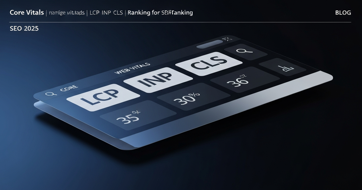 Core Web Vitals 2025 LCP INP CLS metrici performanta ranking Google SEO Romania