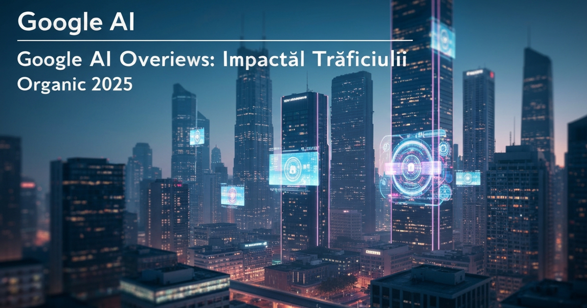 Google AI Overviews 2025: impact trafic organic, statistici CTR si strategii pentru a fi citat in AI