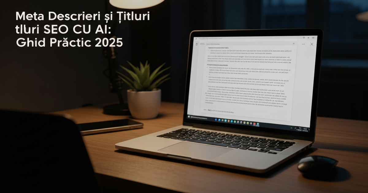 Meta descrieri si titluri SEO optimizate cu AI: ghid practic de prompturi pentru SEO-isti romani