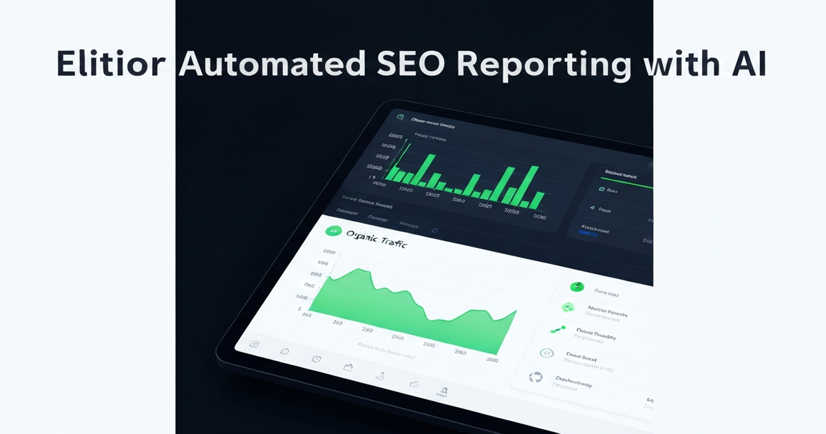 Rapoarte SEO AI automatizate: dashboard cu grafice de tracking pentru specialisti SEO