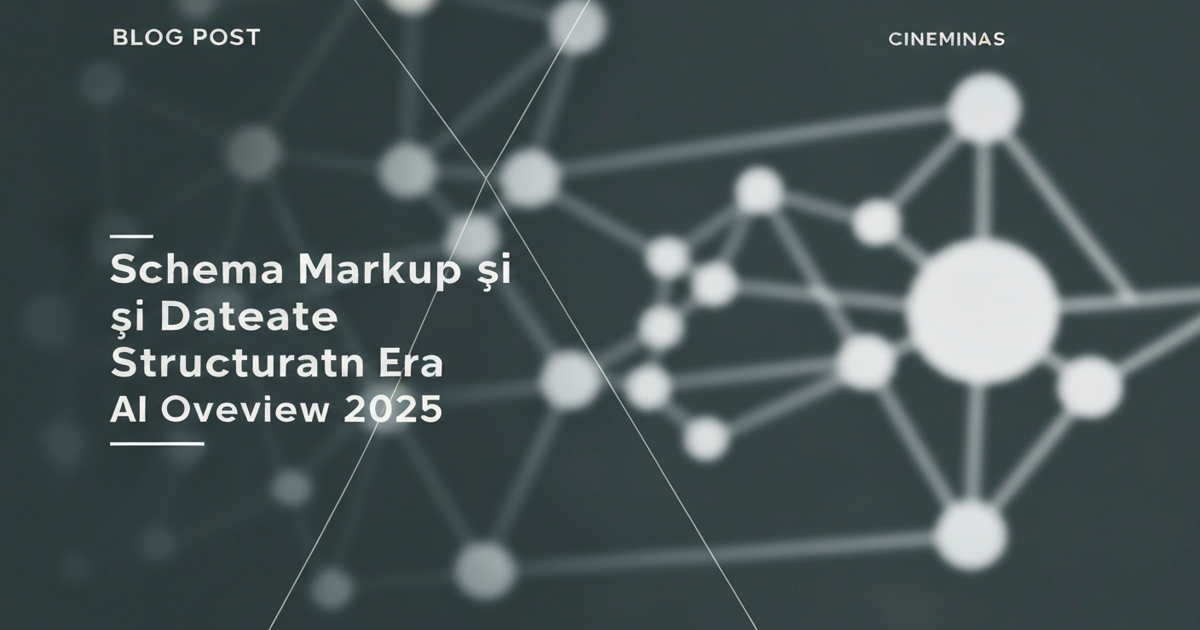 Schema markup si date structurate in era AI Overview Google 2025: tipuri, implementare JSON-LD, impact SEO