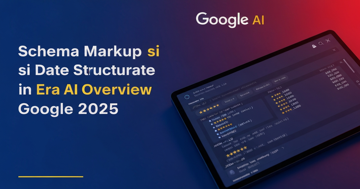 Schema markup si date structurate pentru AI Overviews Google 2025 - tipuri importante si impact SEO
