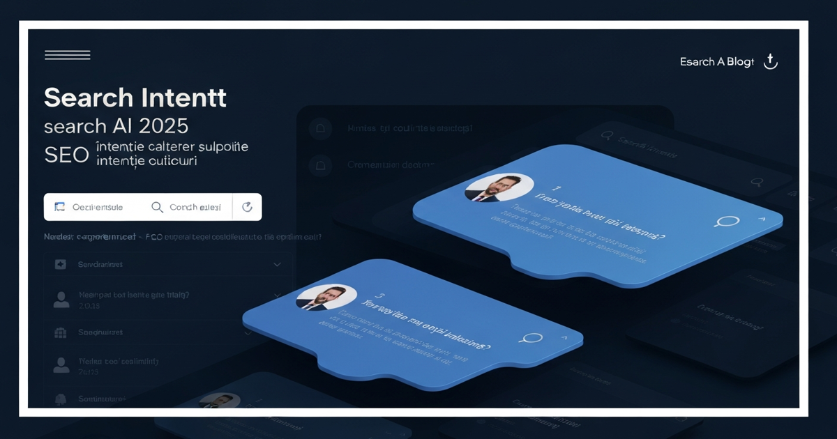 search intent Google AI 2025 cum intelege algoritmul intentie cautare SEO