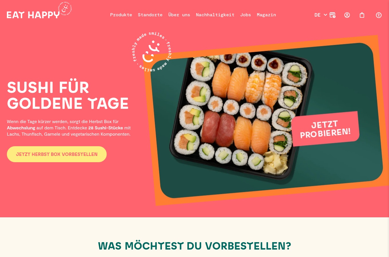 EAT HAPPY – versiunea in engleza a site-ului eathappy.de